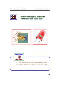 Bài tập cơ bản và nâng cao Vật lý 7 - 22: Tác dụng nhiệt và tác dụng phát sáng của dòng điện