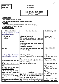 Giáo án Ngữ văn 6 tiết 45: Chân, tay, tai, mắt, miệng (truyuện ngụ ngôn)