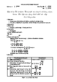 Giáo án lớp 7 môn Đại số - Tiết 6: Bài tập vận dụng tính chất của dãy tỉ số bằng nhau