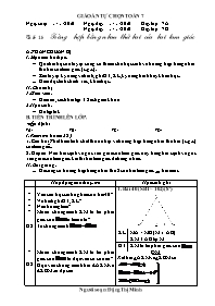Giáo án lớp 7 môn Hình học - Tiết 16: Trường hợp bằng nhau thứ hai của hai tam giác