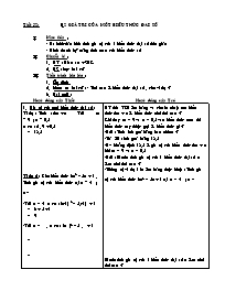 Bài giảng lớp 7 môn Đại số - Tiết 52: Bài 2: Giá trị của một biểu thức đại số (Tiếp)