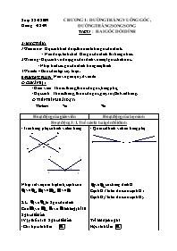 Bài giảng lớp 7 môn Hình học - Tiết 1 : Hai góc đối đỉnh (tiết 12)