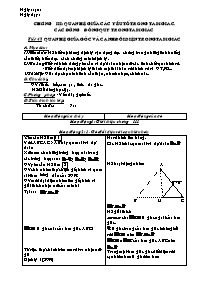 Bài giảng lớp 7 môn Hình học - Tiết 47: Quan hệ giữa góc và cạnh đối diện trong tam giác