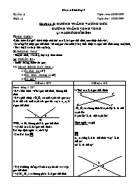 Bài giảng lớp 7 môn Hình học - Tuần 1 - Tiết 1 - Bài 1: Hai góc đối đỉnh (tiết 9)