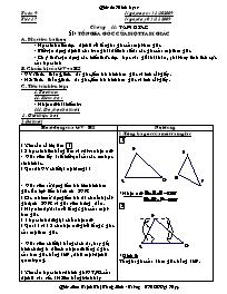 Bài giảng lớp 7 môn Hình học - Tuần 9 - Tiết 17 - Bài 1: Tổng ba góc của một tam giác (tiếp)