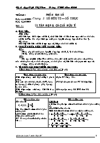 Bài giảng môn học Đại số lớp 7 - Tuần 1 - Tiết 1: Bài 1: Tập hợp Q các số hữu tỉ (Tiết 2)