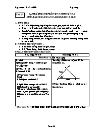 Bài giảng môn học Hình học lớp 7 - Tiết 25 - Bài 4: Trường hợp bằng nhau thứ hai của tam giác cạnh-Góc-cạnh (c.g.c)