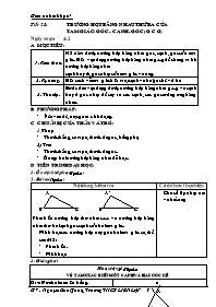 Bài giảng môn học Hình học lớp 7 - Tiết 28: Trường hợp bằng nhau thứ ba của tam giác: góc - Cạnh - góc (g.c.g) (Tiếp theo)