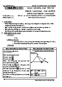 Bài giảng môn học Hình học lớp 7 - Tiết 45 : Bài 1: Quan hệ giữa góc và cạnh đối diện trong một tam giác