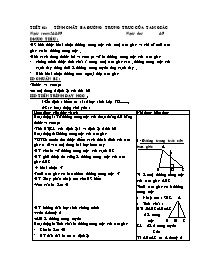 Bài giảng môn học Hình học lớp 7 - Tiết 61: Tính chất ba đường trung trực của tam giác