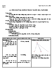 Bài giảng môn học Hình học lớp 7 - Tuần 1 - Tiết 1 - Bài 4: Tính chất ba đường trung tuyến của tam giác
