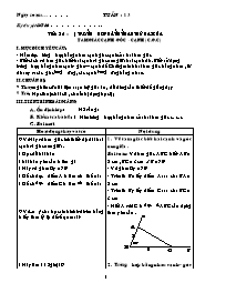 Bài giảng môn học Hình học lớp 7 - Tuần 13 - Tiết 25: Trường hợp bằng nhau thứ hai của tam giác cạnh -Góc - cạnh ( c.g.c)