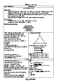 Bài giảng môn học Hình học lớp 7 - Tuần 20 - Tiết 35: Tam giác cân
