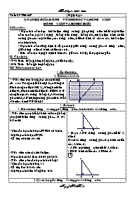 Bài giảng môn học Hình học lớp 7 - Tuần 27 - Tiết 49: Quan hệ giữa đường vuông góc và đường xiên đường xiên và hình chiếu