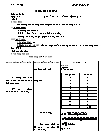 Bài soạn Đại số khối 7 - Mạch Hương Mai - Tiết 46: 4 số trung bình cộng