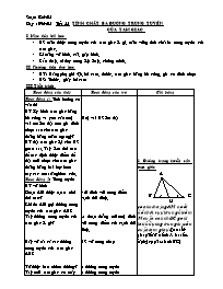 Bài soạn Hình học khối 7 năm 2008 - Tiết 54: Tính chất ba đường trung tuyến của tam giác