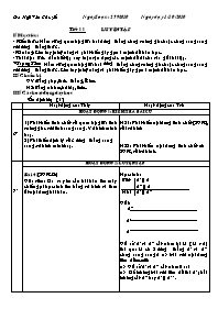 Bài soạn môn Hình học 7 - Ngô Văn Chuyển - Tiết 11: Luyện tập
