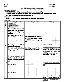 Bài soạn môn Hình học lớp 7 - Tiết 3: Hai đường thẳng vuông góc