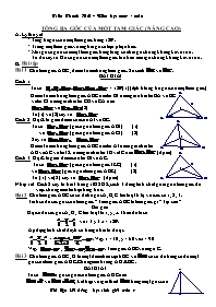 Bài tập Tổng ba góc của một tam giác (nâng cao)