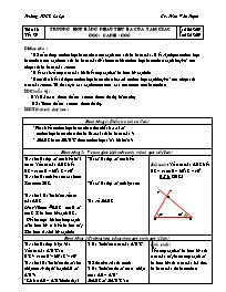 GA Hình học 7 – THCS Lê Lợi - Tiết 29: Trường hợp bằng nhau thứ ba của tam giác góc- cạnh - góc