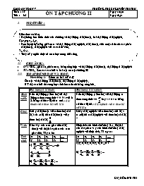 Giáo án Đại số 7 - Học kỳ 1 - Tiết 35: Ôn tập chương II