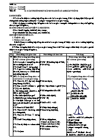 Giáo án Hình 7 tiết 40: Các trường hợp bằng nhau của tam giác vuông
