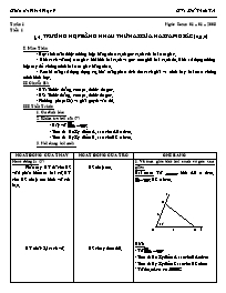 Giáo án Hình học 7 - GV: Đỗ Thừa Trí - Tiết 25: Trường hợp bằng nhau thứ hai của hai tam giác (c.g.c)