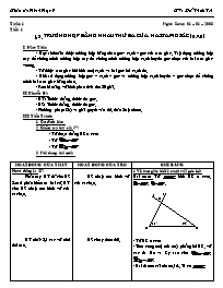Giáo án Hình học 7 - GV: Đỗ Thừa Trí - Tiết 28: Trường hợp bằng nhau thứ ba của hai tam giác (g.c.g)