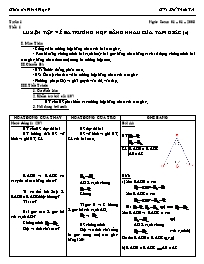 Giáo án Hình học 7 - GV: Đỗ Thừa Trí - Tiết 34: Luyện tập về ba trường hợp bằng nhau của tam giác (tt)