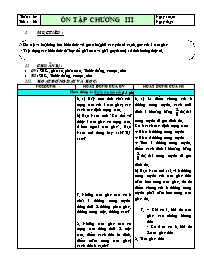 Giáo án Hình học 7 - Học kỳ 2 - Tiết 66: Ôn t