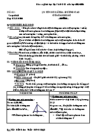 Giáo án Hình học lớp 7 - Tiết 63: Tính chất ba đường cao của tam giác