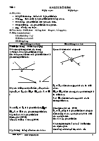 Giáo án Hình học lớp 7 (trọn bộ)