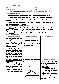 Giáo án lớp 7 môn Hình học - Tuần 12 - Tiết 2