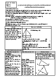 Giáo án lớp 7 môn Hình học - Tuần 28 - Tiết 51 - Bài 3: Quan hệ giữa ba cạnh của một tam giác – bất đẳng thức tam giác