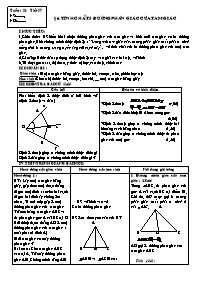 Giáo án lớp 7 môn Hình học - Tuần 31 - Tiết 57 - Bài 6: Tính chất 3 đường phân giác của tam giác