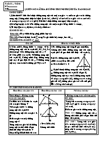 Giáo án lớp 7 môn Hình học - Tuần 32 - Tiết 61 - Bài 8: Tính chất ba đường trung trực của tam giác