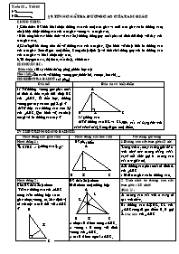 Giáo án lớp 7 môn Hình học - Tuần 33 - Tiết 63 - Bài 9: Tính chất ba đường cao của tam giác