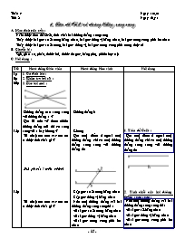 Giáo án lớp 7 môn Hình học - Tuần 4 - Tiết 8 - Bài 5: Tiên đề Ớclit về đường thẳng song song