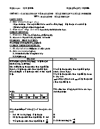 Giáo án môn Đại số 7 - Chủ đề 2: Các bài toán về đại lượng tỉ lệ thuận và tỉ lệ nghịch - Tiết 1: Đại lượng tỉ lệ thuận