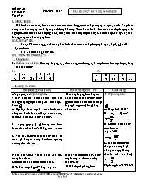 Giáo án môn Đại số 7 năm 2006 - Tiết 26: Đại lượng tỉ lệ nghịch