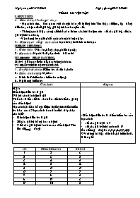 Giáo án môn Đại số 7 - Tiết 42: Luyện tập