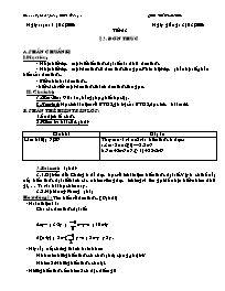 Giáo án môn Đại số 7 - Tiết 53, 54