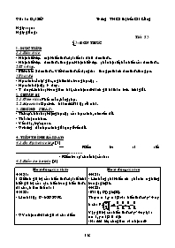 Giáo án môn Đại số 7 - Tiết 53 đến tiết 56