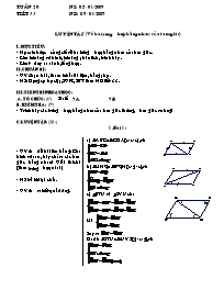 Giáo án môn Hình học lớp 7, kì II - Tiết 33, 34