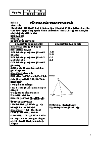 Giáo án môn Hình học lớp 7 năm 2011 - Tiết 12: Tổng ba góc trong tam giác