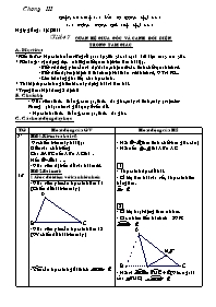 Giáo án môn Hình học lớp 7 - Tiết 47: Quan hệ giữa góc và cạnh đối diện trong tam giác