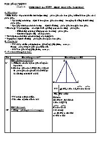 Giáo án môn Hình học lớp 7 - Tiết 58: Tính chất ba đường phân giác của tam giác