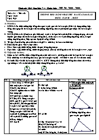 Giáo án môn học Hình học lớp 7 - Đỗ Thị Thanh Thảo - Tiết 28: Trường hợp bằng nhau thứ ba của tam giác góc - Cạnh - góc