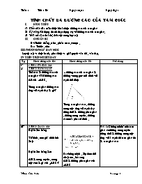 Giáo án Toán 7 - Chủ đề 10: Các đường đồng quy trong tam giác - Tiết 4: Tính chất ba đường cao của tam giác