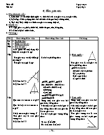 Giáo án Toán Hình học 7 tiết 35: Tam giác cân